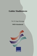 Cover: BGB: Schuldrecht - Springer Gabler
