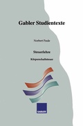 Cover: K&ouml;rperschaftsteuer - Springer Gabler