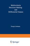 Cover: Multicriteria Decision Making and Differential Games - Springer