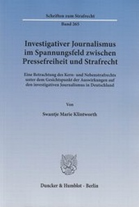 Abbildung von: Investigativer Journalismus im Spannungsfeld zwischen Pressefreiheit und Strafrecht - fibre