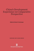 Cover: China's Development Experience in Comparative Perspective - Harvard University Press