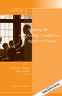 Cover: Applying the College Completion Agenda to Practice - Jossey-Bass