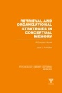 Cover: Retrieval and Organizational Strategies in Conceptual Memory (PLE: Memory) - Psychology Press Ltd