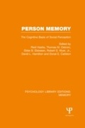 Cover: Person Memory (PLE: Memory) - Psychology Press Ltd