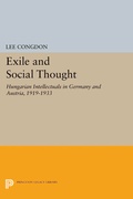 Cover: Exile and Social Thought - Princeton University Press