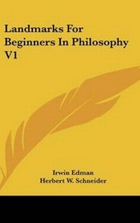 Enlarge image Cover: Landmarks For Beginners In Philosophy V1 - Kessinger Publishing