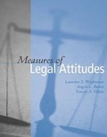 Cover: Measures of Legal Attitudes - Wadsworth Publishing Co Inc