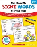 Cover: Now I Know My Sight Words Learning Mats, Grades K-2 - Scholastic US