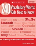 Cover: 240 Vocabulary Words Kids Need to Know: Grade 1 - Scholastic US