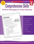 Cover: Comprehension Skills: Short Passages for Close Reading: Grade 5 - Scholastic US