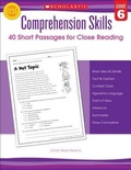 Cover: Comprehension Skills: 40 Short Passages for Close Readings, Grade 6 - Scholastic US