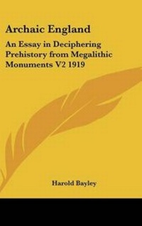 Enlarge image Cover: Archaic England - Kessinger Publishing