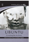Cover: Ubuntu - University of KwaZulu-Natal Press