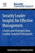 Cover: Security Leader Insights for Effective Management - Elsevier