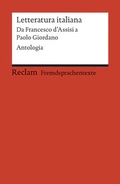 Cover: Letteratura italiana. Da Francesco d'Assisi a Paolo Giordano - Reclam