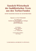 Cover: Sanskrit-W&ouml;rterbuch der buddhistischen Texte aus den Turfan-Funden. Lieferung 26 - Vandenhoeck & Ruprecht