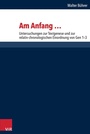 Cover: Am Anfang... - Vandenhoeck & Ruprecht