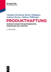 Abbildung von: Produkthaftung - De Gruyter Oldenbourg