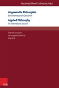 Cover: Angewandte Philosophie. Eine internationale Zeitschrift / Applied Philosophy. An International Journal - V&R unipress