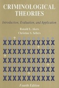 Cover: Criminological Theories - Oxford University Press, USA