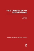 Cover: The Language of Advertising - Taylor & Francis