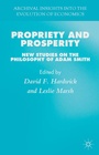 Cover: Propriety and Prosperity - Palgrave Macmillan