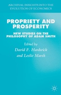 Cover: Propriety and Prosperity - Palgrave Macmillan