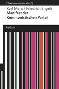 Cover: Manifest der Kommunistischen Partei - Reclam