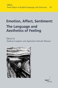 Cover: Emotion, Affect, Sentiment: - Narr Francke Attempto