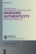 Cover: Indexing Authenticity - De Gruyter