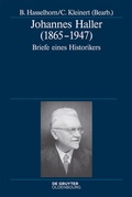 Cover: Johannes Haller (1865-1947) - De Gruyter Oldenbourg