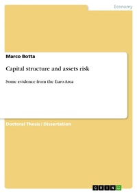 Enlarge image Cover: Capital structure and assets risk - GRIN Verlag