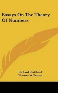 Abbildung von: Essays On The Theory Of Numbers - Kessinger Publishing
