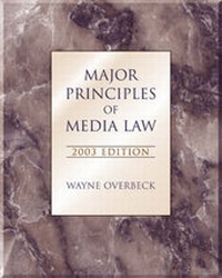 Abbildung von: Major Principles of Media Law, 2003 (Non-Infotrac Version) - Wadsworth Publishing Company