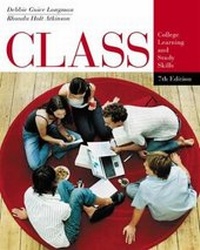 Enlarge image Cover: CLASS: College Learning and Study Skills - Wadsworth Publishing Co Inc