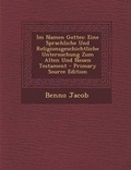 Cover: Im Namen Gottes - Nabu Press