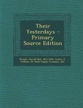 Cover: Their Yesterdays - Nabu Press