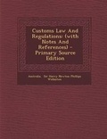 Cover: Customs Law and Regulations - Nabu Press