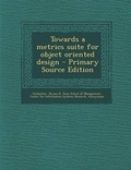 Cover: Towards a Metrics Suite for Object Oriented Design - Nabu Press