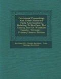 Cover: Centennial Proceedings and Other Historical Facts and Incidents Relating to Newfane - Nabu Press
