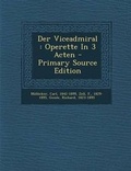 Cover: Der Viceadmiral - Nabu Press