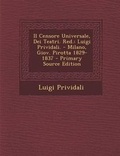 Cover: Il Censore Universale, Dei Teatri. Red. - Nabu Press