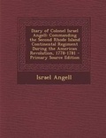 Cover: Diary of Colonel Israel Angell - Nabu Press