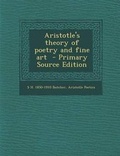Cover: Aristotle's Theory of Poetry and Fine Art - Primary Source Edition - Nabu Press