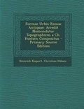 Cover: Formae Urbis Romae Antiquae - Nabu Press