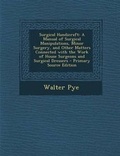 Cover: Surgical Handicraft - Nabu Press