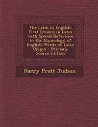 Abbildung von: The Latin in English - Nabu Press