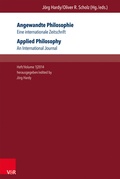 Cover: Angewandte Philosophie. Eine internationale Zeitschrift / Applied Philosophy. An International Journal - Brill Deutschland