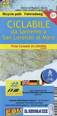 Abbildung von: Alta Via dei Monti Liguri. Carta dei sentieri. Ormea, Garessio, Castelbianco, Aquila d'Arroscia - Carta dei sentieri;Edizioni del Magistero