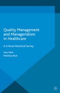 Cover: Quality Management and Managerialism in Healthcare - Palgrave Macmillan